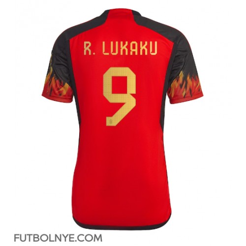 Camiseta Bélgica Romelu Lukaku #9 Primera Equipación Mundial 2022 manga corta